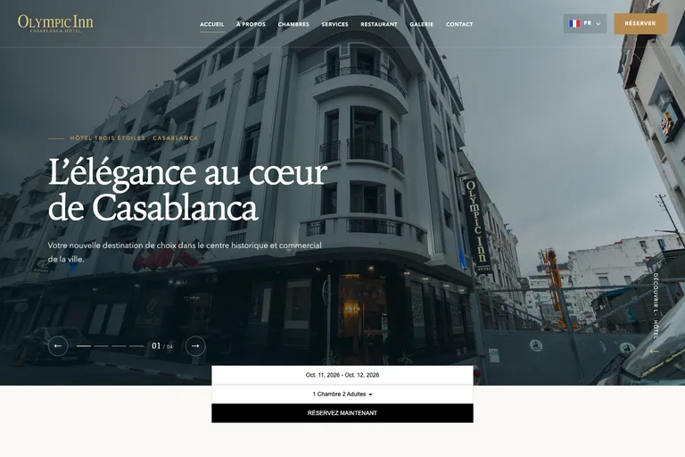 Capture du site Olympic Inn