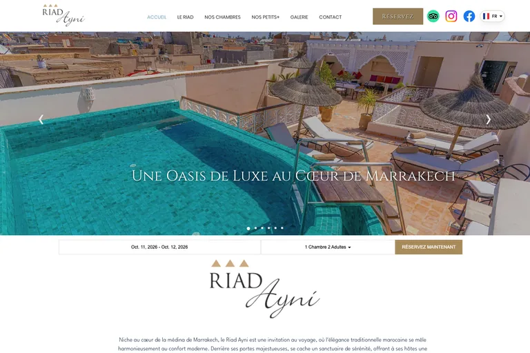 Capture du site Riad Ayni